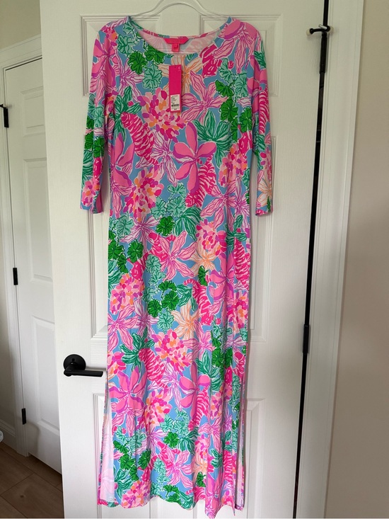 Lilly Pulitzer Dresses & Skirts - NWT LILLY PULITZER SIZE LARGE MORGANN MAXI DRESS *TIGERS LAIR* MULTI